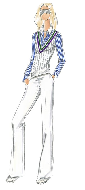 Wimbledon uniform by Ralph Lauren.
