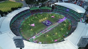 An aerial view of the stadium.