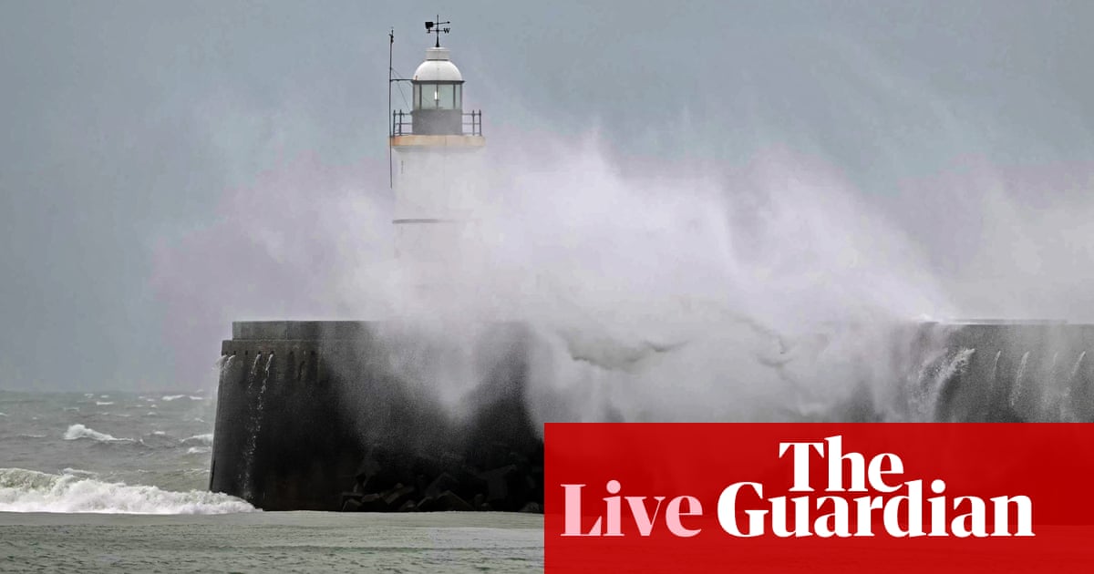 Wind and rain batters country as UK welcomes 2025 - live updates