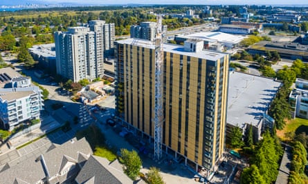 The 18-storey timber Brock Commons tower in Vancouver was built cheaper, faster and with less environmental impact than a comparable steel and concrete structure.