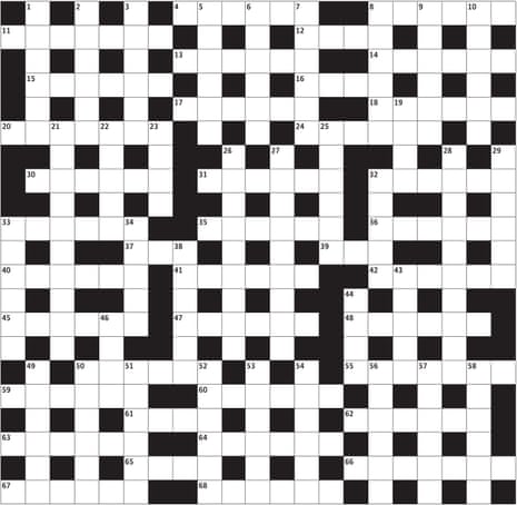 Image 3: Guardian cryptic crossword Easter special puzzle grid by Maskarade