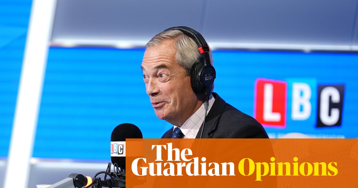 Nigel Farage swans around peddling hate on Nick Ferrari’s phone-in