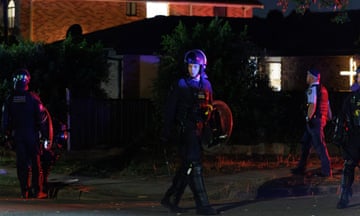 Bishop and three others stabbed during sermon in Sydney<br>epa11280331 Police guard the area following a stabbing at Christ The Good Shepherd Church in the suburb of Wakeley in Sydney, Australia, 15 April 2024. A Christian bishop and three churchgoers have been stabbed by a man during a sermon that was livestreamed at the church in western Sydney. The incident occurred two days after six people were stabbed to death at the Bondi Junction shopping center in Sydney. EPA/PAUL BRAVEN AUSTRALIA AND NEW ZEALAND OUT