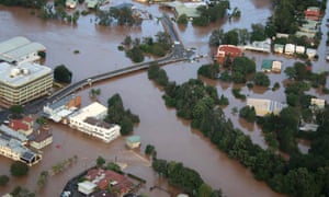 Much of the northern New South Wales town of Lismore is under water.