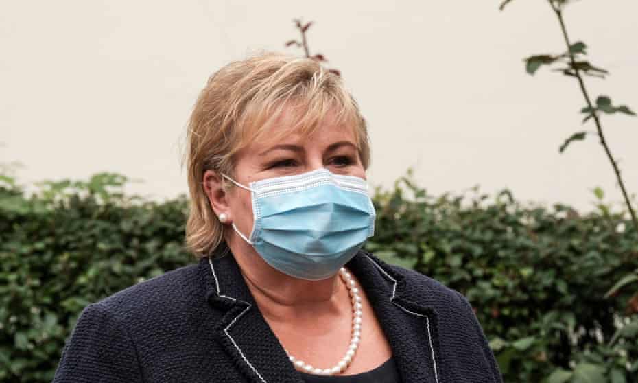 The prime minister of Norway, Erna Solberg, apologised last month for breaching Covid-19 rules.