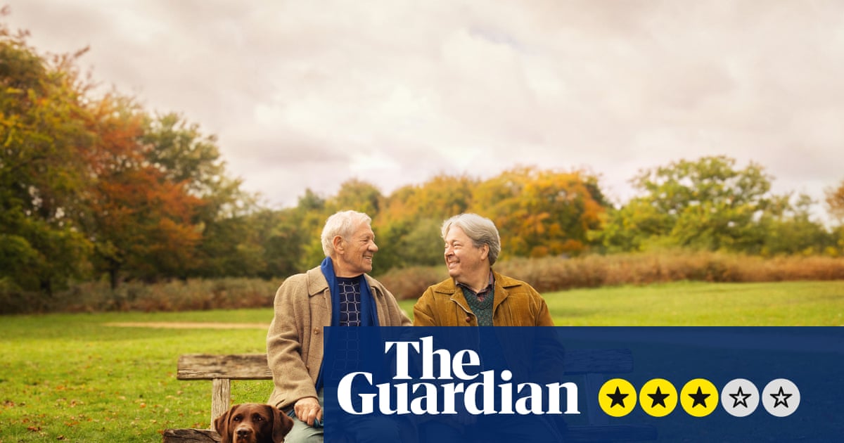Frank and Percy review – bromance becomes romance for Ian McKellen and Roger Allam’s dog walkers