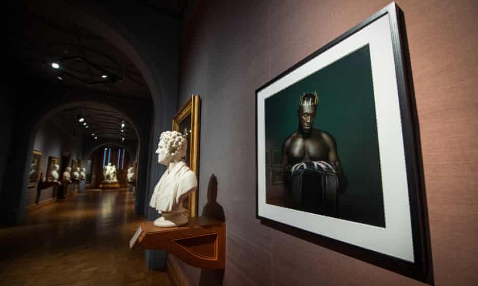 Mark Mattock’s photographic portrait of Stormzy exhibited at the National Portrait Gallery.