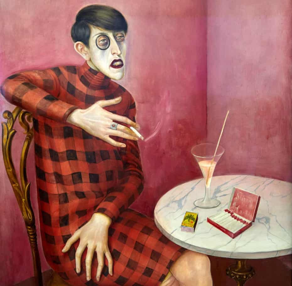 Decadent days … a detail from Otto Dix’s 1926 portrait of the journalist and poet Sylvia von Harden.