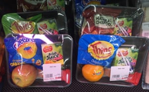 The five food groups I found in the fridge at IGA.