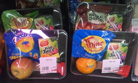 Fruit in plastic packaging