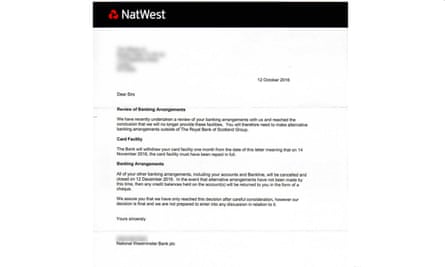 NatWest has informed RT UK that it will no longer be one of its clients.