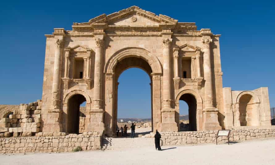 The Arch of Hadrian in Jerash, Jordan The Arch of Hadrian in Jerash, Jordan