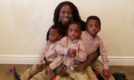 Stella Apo Osae-Twum and her three sons.