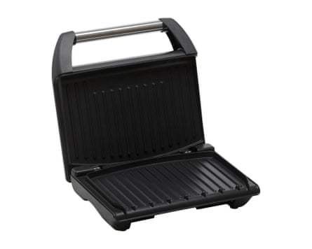 A George Foreman 5 Portion Steel Grill