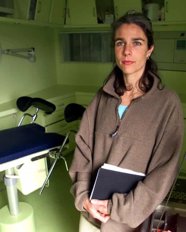 Gomperts on board the Dutch clinic ship Sea of Change in 2001. The ship was preparing for a trip to Ireland.