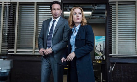 The truth is still out there ... David Duchovny and Gillian Anderson in The X Files.