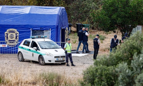 Portuguese authorities gather at the scene a day before the official start of a new search operation.