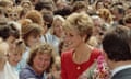 Princess Diana interacts with the crowd in Belfast, Northern Ireland, 29th June 1992. Princess Diana had  an ‘obvious ignorance of or disregard for constitutional niceties’, according to the then Irish ambassador to the UK.