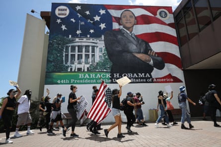 A protest in June over the killing of George Floyd