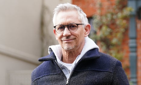 Gary Lineker leaves his home in London as he is being reinstated by the BBC.