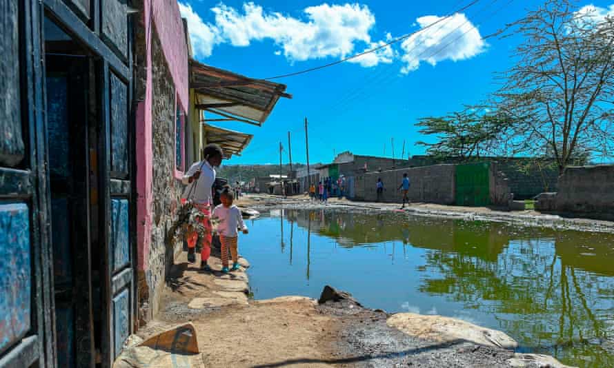Aftermath of floods at Lake Naivasha, October 2021.