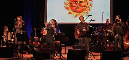 A family affair … from left, Marry Waterson, Eliza Carthy, Martin Carthy and Joe Gilhooley.