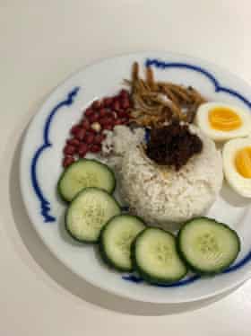 A bit of each: Felicity’s hybrid nasi lemak.
