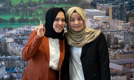 Omulbanin Sultani (left) and Zahra Hussaini