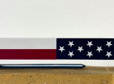 ‘I was thinking of politicians playing war games in their offices’ … a detail of Shell, a custom-made paperweight.