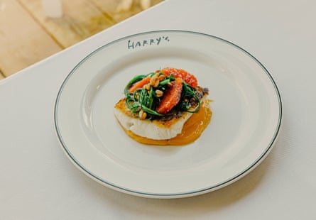 ‘Generous, crisp-skinned and perfectly cooked’: Harry’s hake with sauce Maltaise.