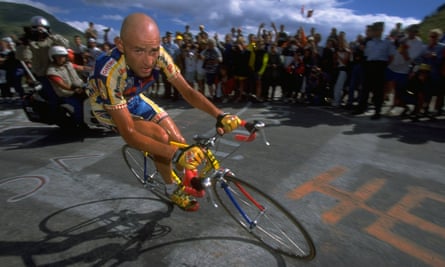 Marco Pantani, in the Tour de France in 1997.