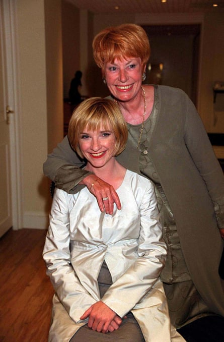 Horrocks with her mother, Barbara, in 1999.