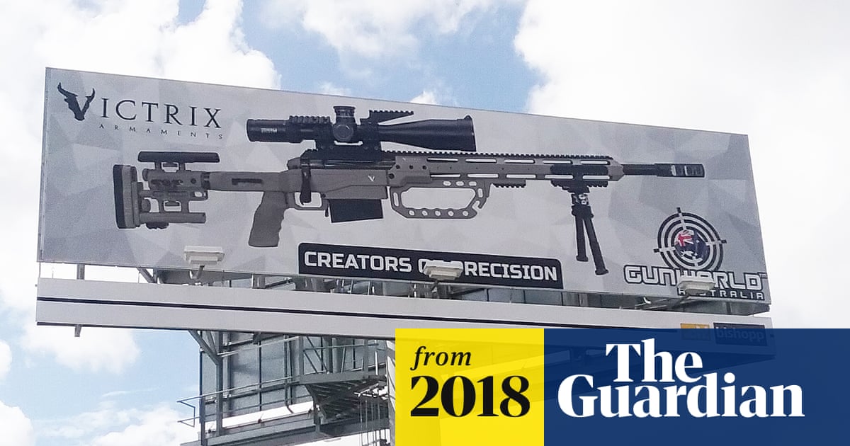 Guns Advertised On Brisbane Billboard Sold As Military Use In Us guns advertised on brisbane billboard