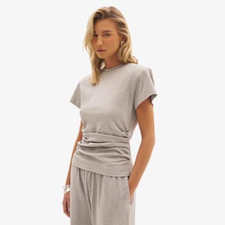 Maebe Sora fitted T-shirt in grey.