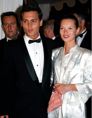 Kate Moss and her then boyfriend, Jonny Depp, took embroidered and bead-embellished pouch to Cannes in 1997.