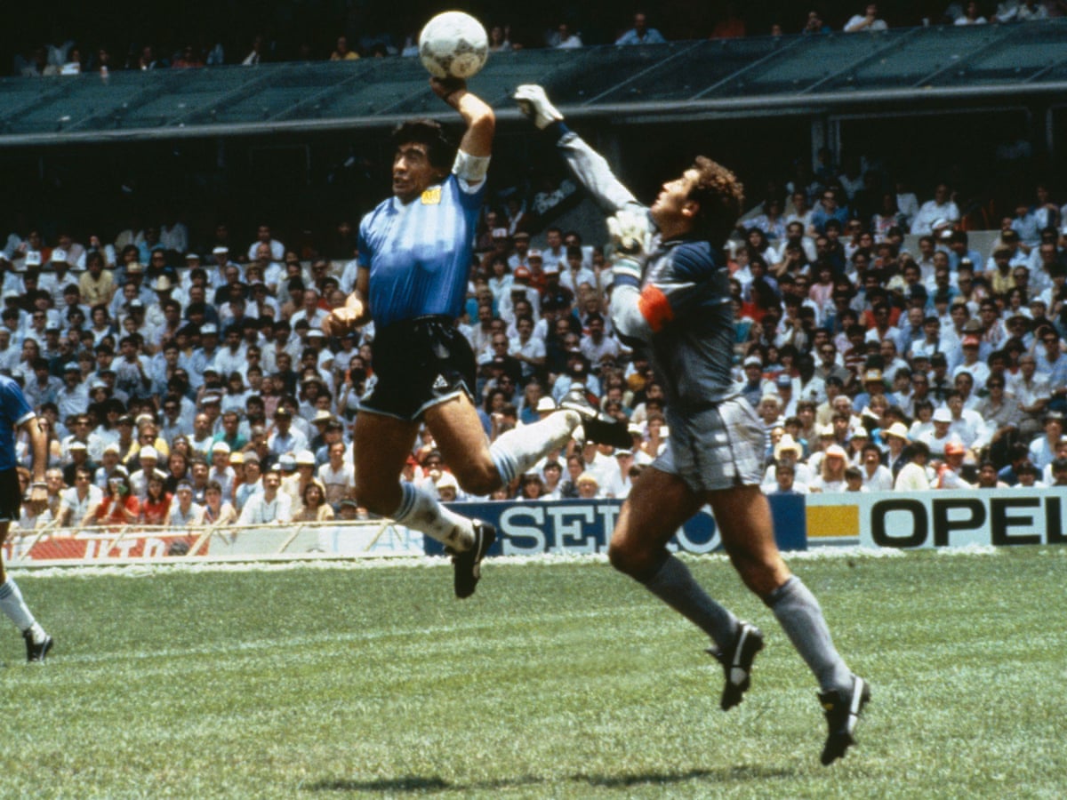 World Cup Stunning Moments Diego Maradona S Hand Of God Diego Maradona The Guardian World Cup Stunning Moments Diego Maradona S Hand Of God Diego Maradona The Guardian