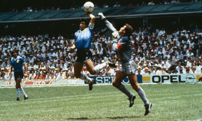 Download World Cup Stunning Moments Diego Maradona S Hand Of God Diego Maradona The Guardian