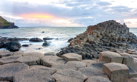 ‘Northern Ireland has never been short of storytellers’ … Sunset at Giant’s Causeway.
