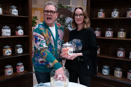 Alan Carr and Susie Dent