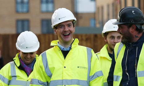 George Osborne Visits A Construction Site A Day After Delivering His Autumn Statement