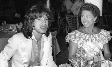 Margaret and Mick Jagger in Martinique in 1976.