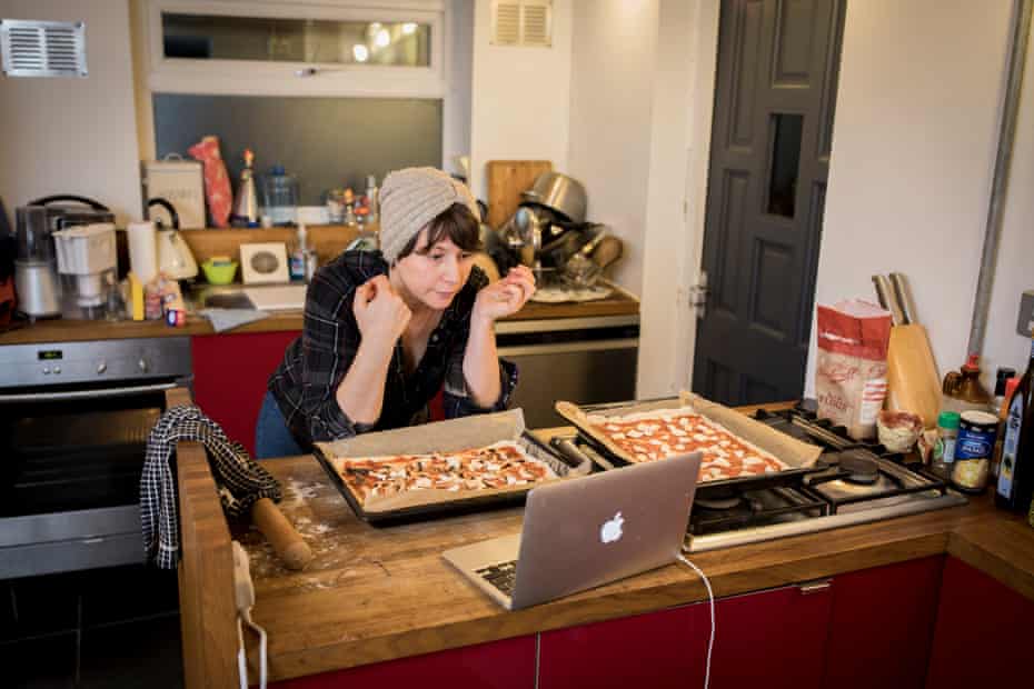 Anna-Lou Manca, 38, a former social worker who now runs online cooking clubs for carers in the community as part of the Kinship Hub.