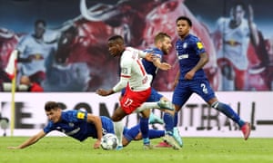 Ademola Lookman in action against Schalke this season.