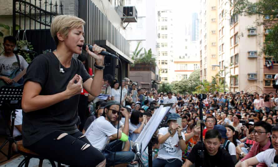 Hong Kong pro-democracy singer Denise Ho