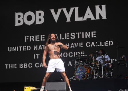Man on stage