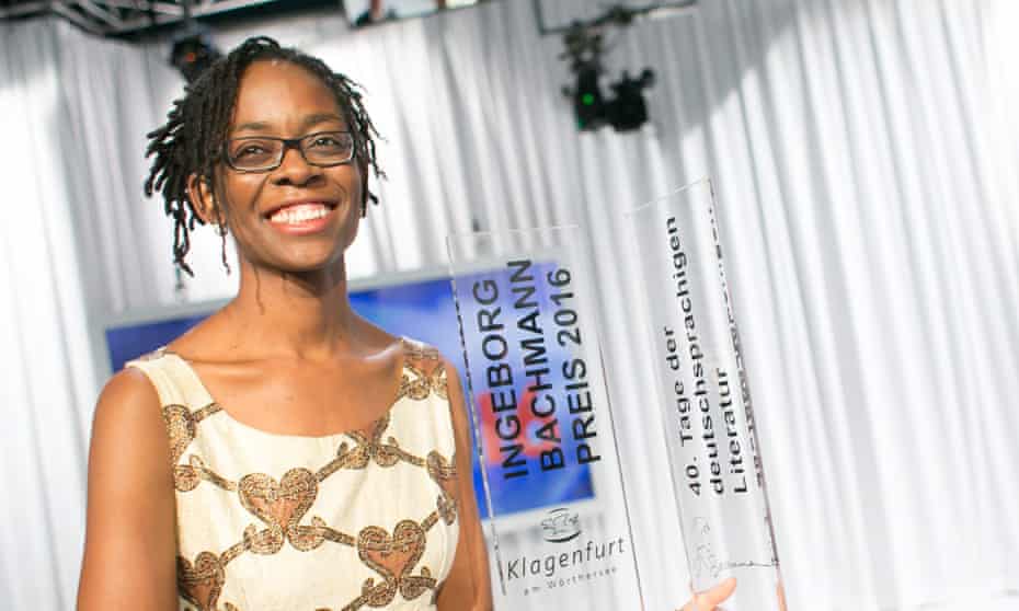 Sharon Dodua Otoo receives the Bachmann Award at the award ceremony in Klagenfurt, Austria.