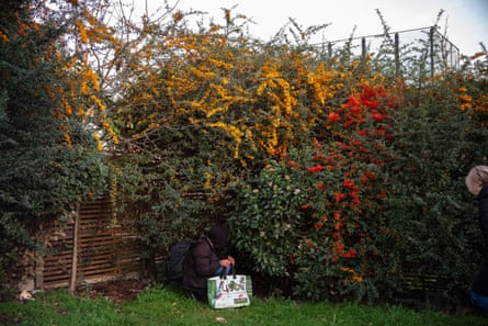 Homeless person on a city street