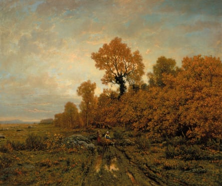 Barbizon artist Théodore Rousseau’s Edge of the woods (Plain of Barbizon near Fontainebleau) c. 1850–60.
