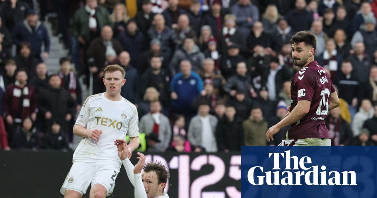 Braga keeps Hearts on title track against Aberdeen with Ferguson watching on