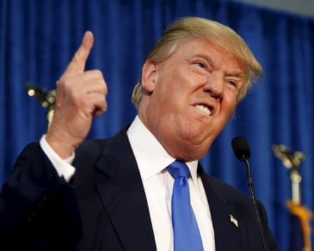 Donald Trump at a rally in Manchester, New Hampshire, 17 June 2015.